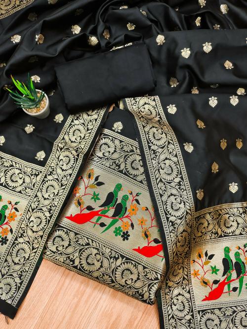 LeeliPeeri Designer Trendy Banarasi Silk Suit With matching Dupatta