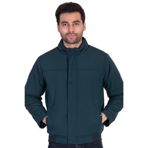 Barcelona Men Bottle green Polyester Solid Jacket