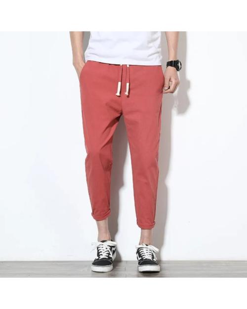 GLITO Solid Orange Dry-Fit With 2 Pocket Sports Track Pants For Men's