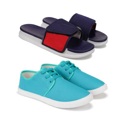 Oricum Slippers for Men (Multicolour)(Pack Of 2)