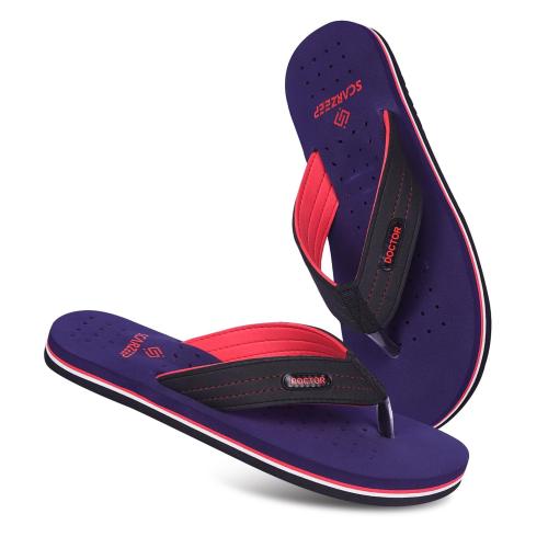 Scarzeep Men And Boys Orthocare Orthopaedic And Diabetic Slipper - 6 Uk (Navy Blue)