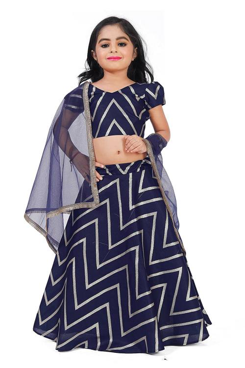 Noyyal New Kids Zari Work Readymade Festive Lehenga Choli With Dupatta For Girls, 15 Years-16 Years