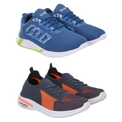Buy Birde Men's Sport Shoes Combo of 2 (Navy, Blue) Online at Best