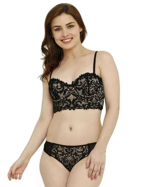 Candyskin Lacy Corset Bralette Set