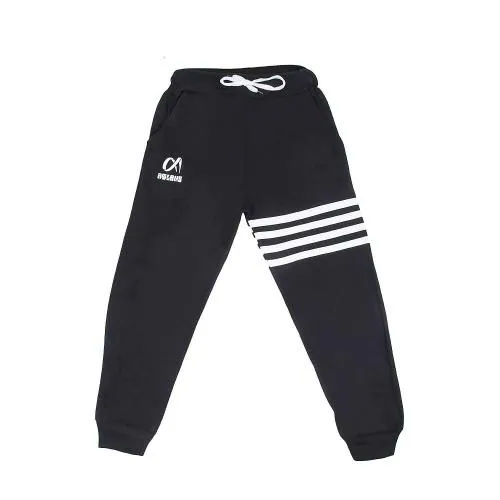 Buy AMNOUR Boys and Girls Black Solid Cotton Track Pants 13 to 14