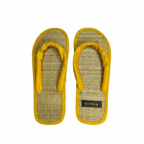 Quickkshop Natural Korai Grass Mat Eco-Friendly Slippers for Women & Girl | Osho Slippers