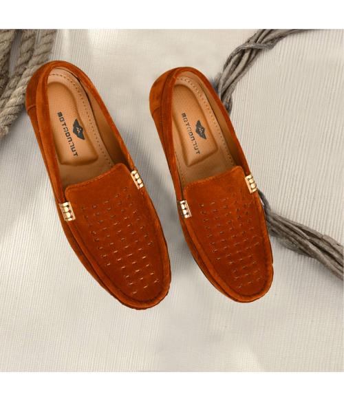 HIGHFIE Stylish Latest Trend Loafer For Men (Brown_09)