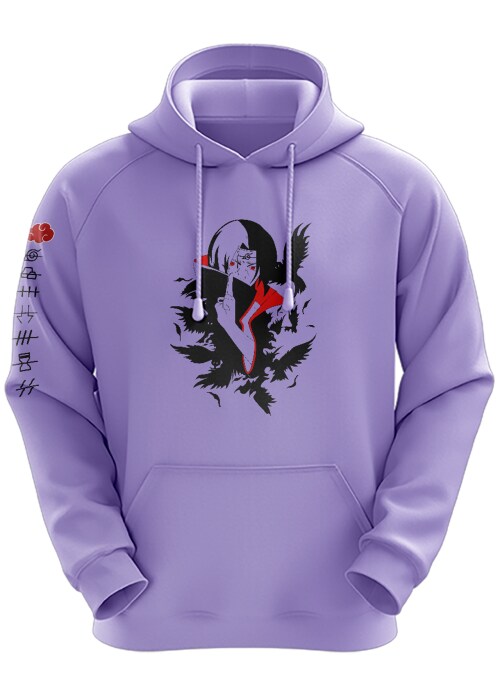 Large - Lilac Lavender 7 Village X Itachi Naruto Hoodie Anime Hoodie For Men Women TeesTheDay