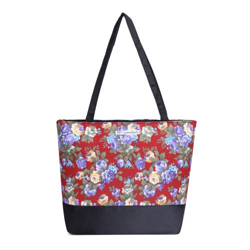NFI essentials Tote Bag for Women ,Stylish Polyester Canvas Blend Handbag,Shopping, Travel, Work