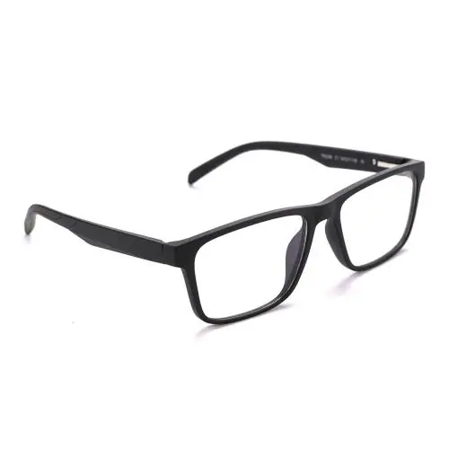 Intellilens Black Glass Square Blue Cut Computer Glasses For Men And Women
