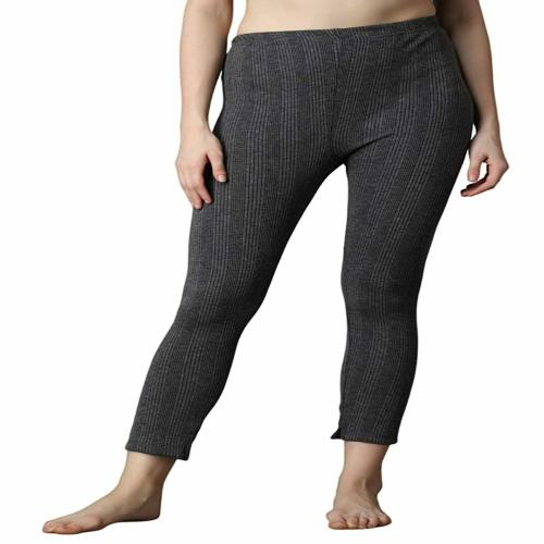 Wearslim Premium Thermal Warmer Bottom Pant for Women Ultra Soft Bottom Winter Inner Wear Johns Underwear - Dark Grey, 3XL