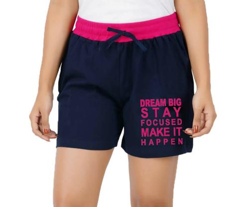 Jocker Women Navy Cotton Tights And Shorts (2Xl)