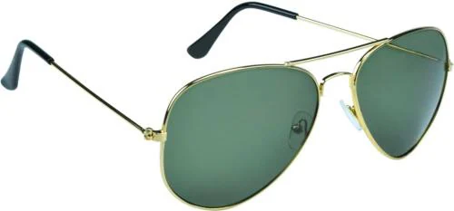 Del Impex Aviator Full-Frame Green Sunglasses ,Men & Boys