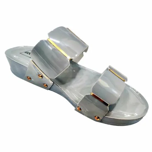 Grey Synthetic Back Open Comfortable and Stylish Wedges Heels Slip On | for Casual Wear, Party and Formal Wear Occasions 2 Inches Heel | for Women & Girls