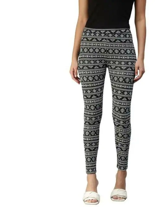 Buy De Moza Womens Black Cotton Ankle Length Leggings - XL Online at Best  Prices in India - JioMart.