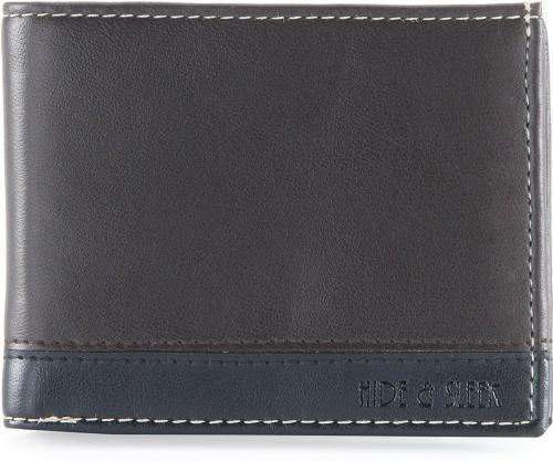 HIDE & SLEEK Men Casual, Formal Brown Artificial Leather Wallet (7 Card Slots)