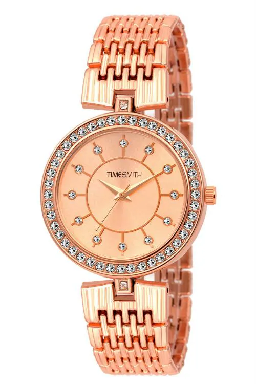 Timesmith Analog Gold Watch For Women (Tsc-046)