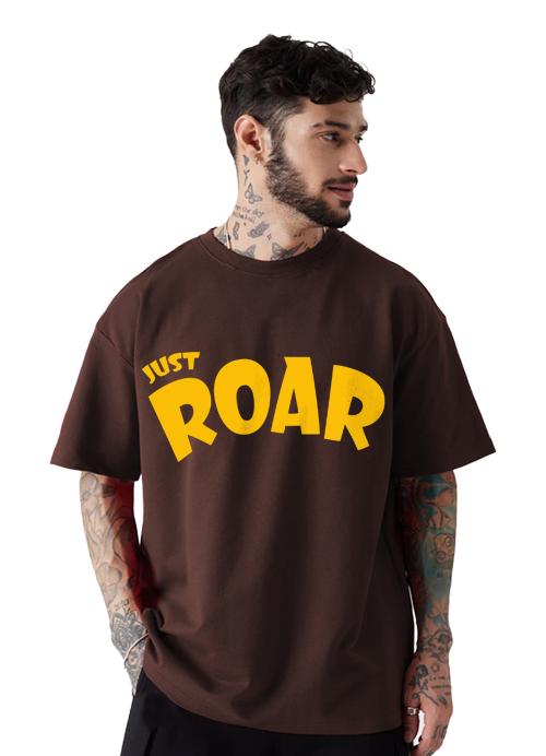 LEOTUDE Oversized Cotton Blend Half Sleeve Men's T-Shirts