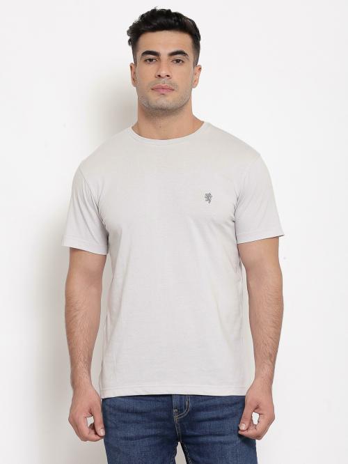 Red Tape Men 100% Cotton Solid Round Casual T-shirt