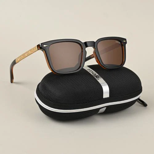 IDOR Polarized Square Full Rim Premium Sunglasses for Men & Women | 98168-C19