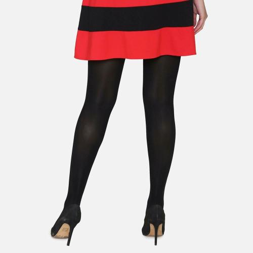 Bonjour Women's Fashionable Semi-Transparent Microfiber Tights In Black Color