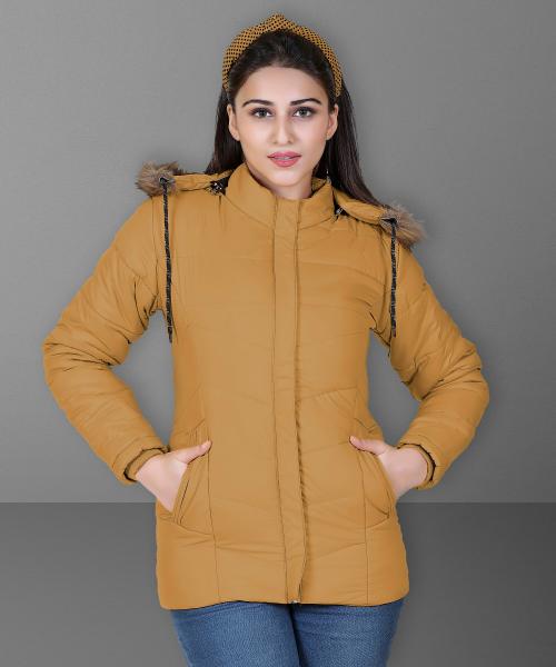 Brazo Latest Quilted jacket for women with classy hood