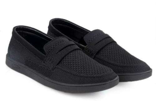 Bacca Bucci Men's vegabond Tripper Mesh Casual Beach Street Walking Loafers/Slip-on Shoes-Black