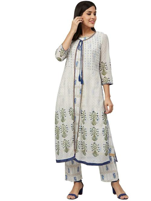 Buy Bani Women Light Blue Kurta Set Online at Best Prices in India