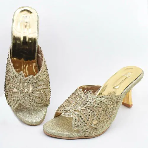 HardForce Gold Wedges For Women || Heels For Women || Sandals for Women||
