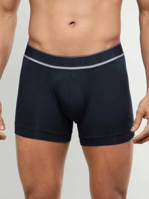 Jockey Men's True Navy Solid Modal Trunks