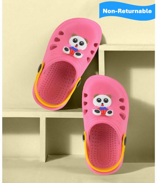 NEOBABY Pink Boys & Girls Sling Back Clogs