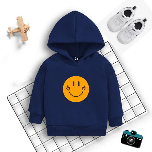 DE TEES BOYS PRINTED HOODIES 220 GSM, COTTON FLEECE