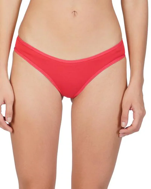 Bleeding Heart Women's Solid Carrot Thong Panty, Low Waist with Minimal Back Coverage, Pack of 1