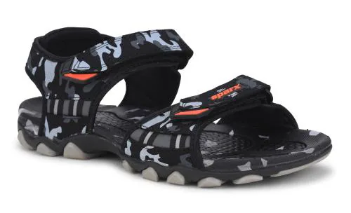 Sparx Men SS-467 Black Camouflage Floater Sandals