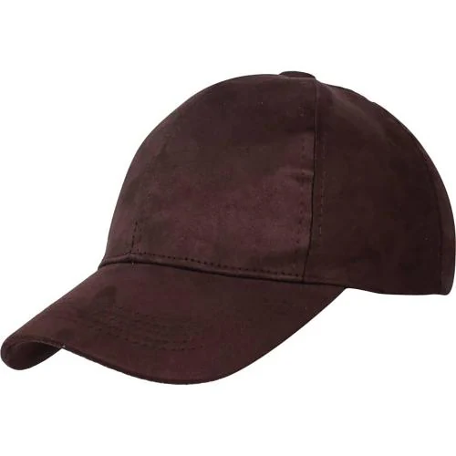 ALAMOS Brown Solid Velvet Cap