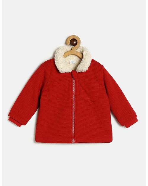 MINI KLUB Baby Boys Orange Cotton Jacket