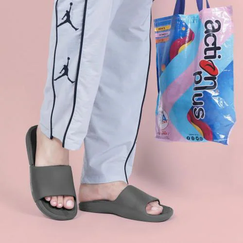 Action Stylish Grey Slider For Men