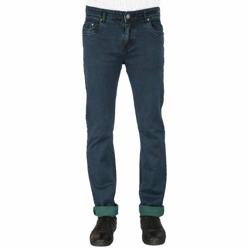Buy FLAGS Mens Vintage Green Cotton Slim Fit Jeans Online at Best