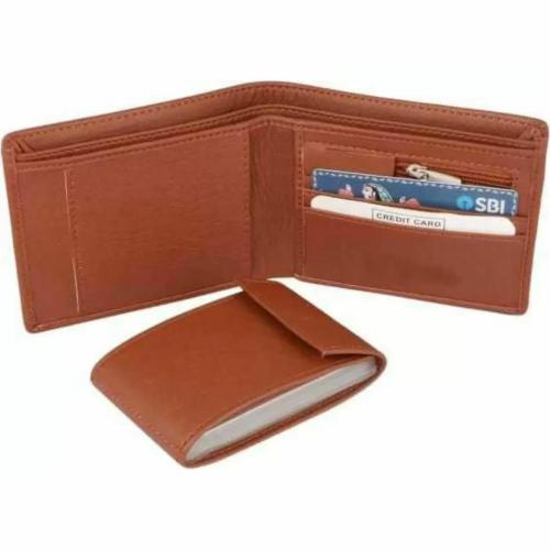JDL Men Casual,Evening/Party,Formal,Trendy Tan Artificial Leather Wallet (10 Card Slots)