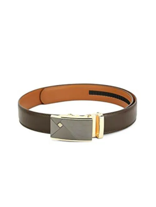 Pacific Gold Men Brown, Tan Leather Belt