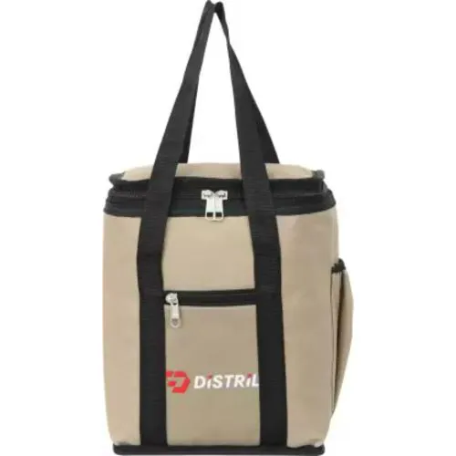 DISTRIL Tiffin Bags for Men Women & Kids, Tiffin Bags with Bottle Holder Lunch Bag (Beige, 8 L)