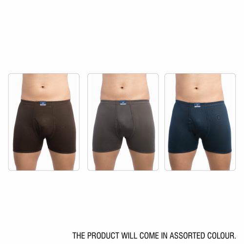 VIP Men's Assorted Unique Plain Pack of 3 Trunk