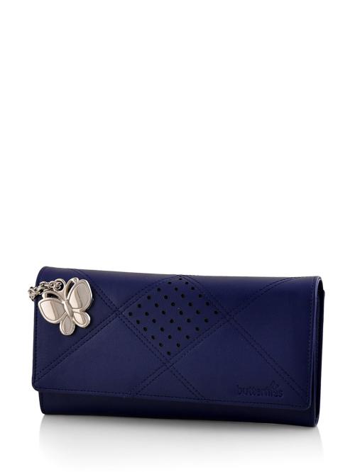 Butterflies Womens Blue Wallet (Bns 2385Bl)