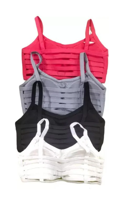 AMEYSON Hosiery Cotton 6 Patti Padded Sport Regular Wear Bra for Girl’s and Women’s (Pack of 4)