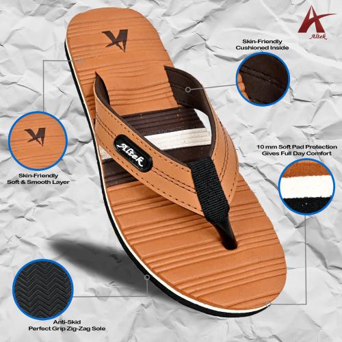 altek tan flip flops