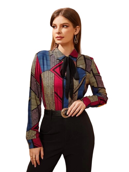 Style Loft Trendy Printed Top,Shirt for Girls and Womens M