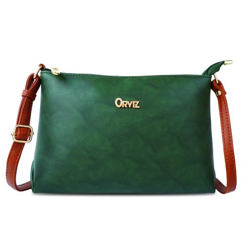Orviz Elegant Sling Bag For Women ( Dark Green ) JioMart