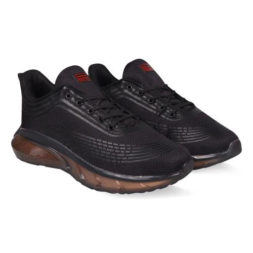 Unistar Men'S Black Walking, Running, Gym Sports Shoes