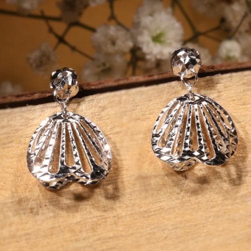 DEESSA 925 Sterling Silver Wings Dangler Earrings Silver Colour with White colour Cubic Zirconia - Rhodium Plated, Elegant Gift for Women | Birthdays, Anniversaries, Valentine's Day | with Authenticity Certificate