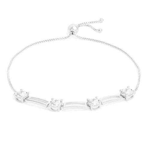 GIVA Sterling Silver Zircon Studded Dazzling Bracelet For Women
